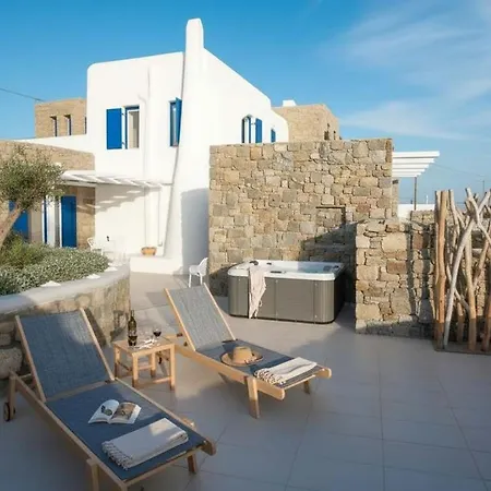 Intimate Mykonos Luxury W Jacuzzi & Sea View Дом отдыха