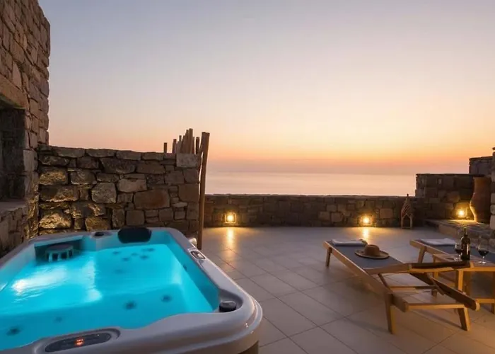 Intimate Mykonos Luxury W Jacuzzi & Sea View