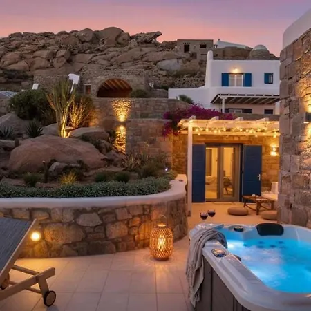 Intimate Mykonos Luxury W Jacuzzi & Sea View Ferienhaus Mykonos Town