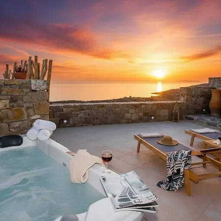 Ferienhaus Intimate Mykonos Luxury W Jacuzzi & Sea View Mykonos Town
