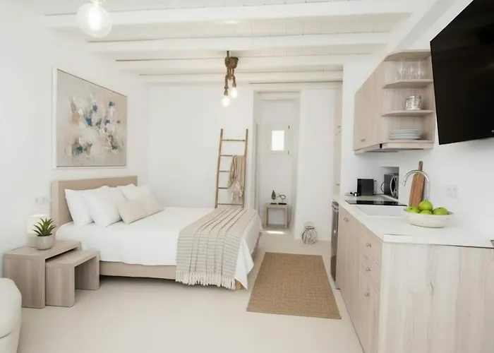 Intimate Mykonos Luxury W Jacuzzi & Sea View 別荘 Houlakia